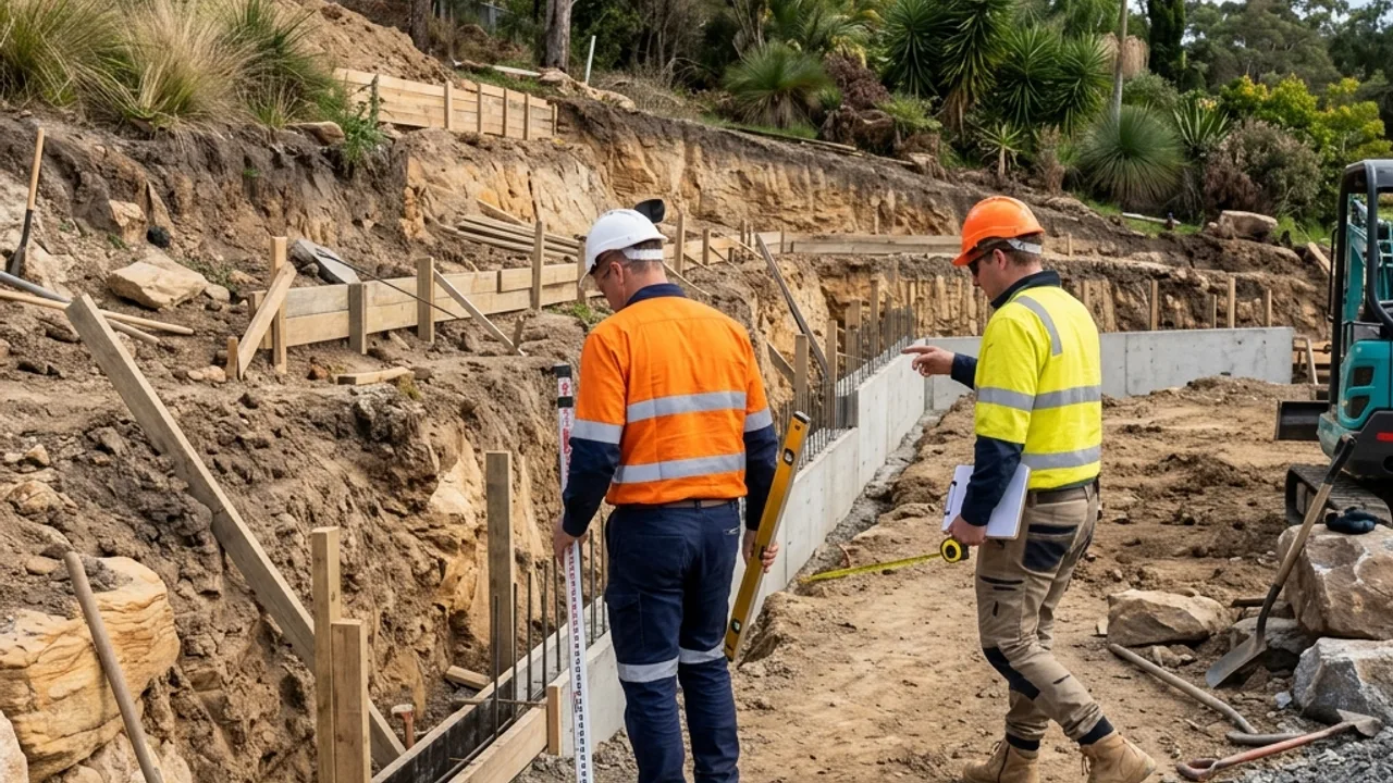 Retaining wall site planning discussion