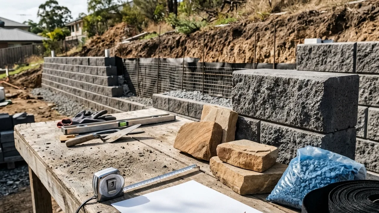 Retaining wall site details ready for review