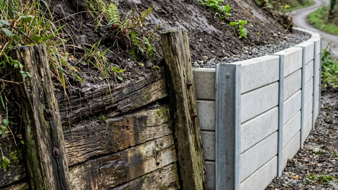 Retaining Wall Repairs & Replacement example